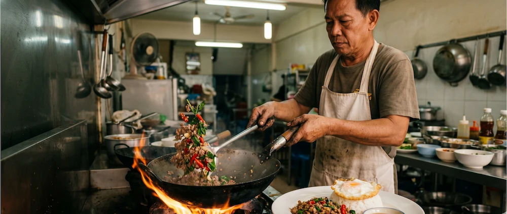 Bangkok, Thailand &mdash; Thai street kitchen