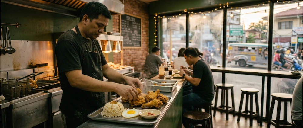 Manila, Philippines &mdash; fried chicken & silog kitchen